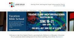 Desktop Screenshot of lakedrivebaptist.net