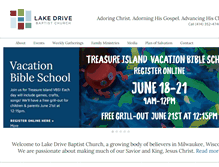 Tablet Screenshot of lakedrivebaptist.net